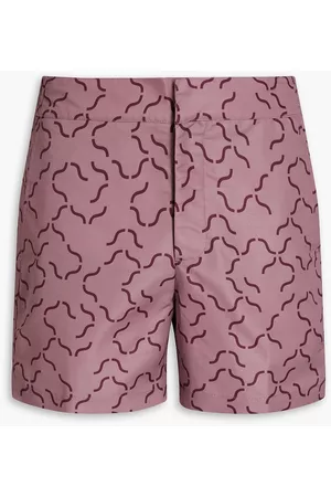 Frescobol Carioca Women Swim Shorts - Short-length printed swim shorts - Purple - 32
