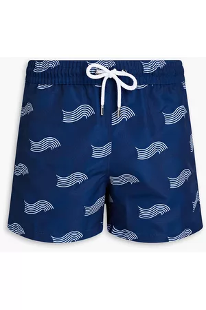 Frescobol Carioca Women Swim Shorts - Short-length printed swim shorts - Blue - M
