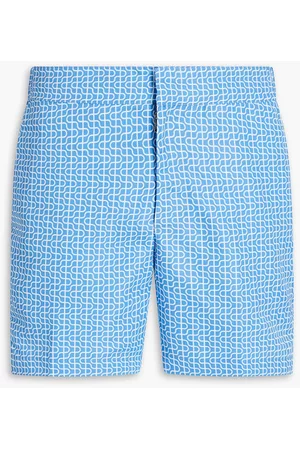 Frescobol Carioca Women Swim Shorts - Short-length printed swim shorts - Blue - 34