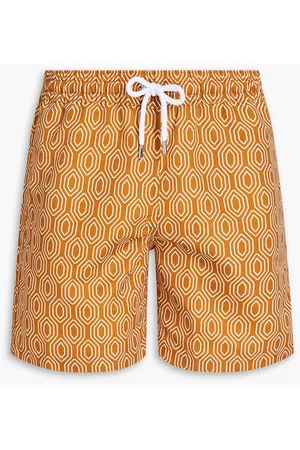 Frescobol Carioca Women Swim Shorts - Mid-length printed swim shorts - Brown - L