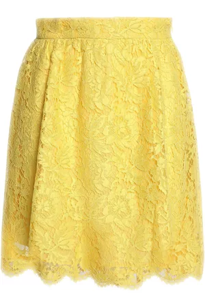 VALENTINO Women Mini Skirts - Garavani - Cotton-blend corded lace mini skirt - - IT 38