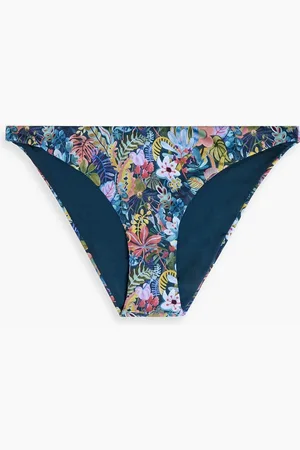 ONIA Ashley Liberty-print low-rise bikini briefs - Blue - XS