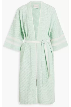 Summery Copenhagen Women Kimonos - Mio cotton-jacquard kimono - Green - S