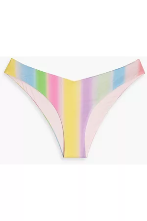 ONIA Women Bikini Bottoms - Chiara metallic striped low-rise bikini briefs - - S