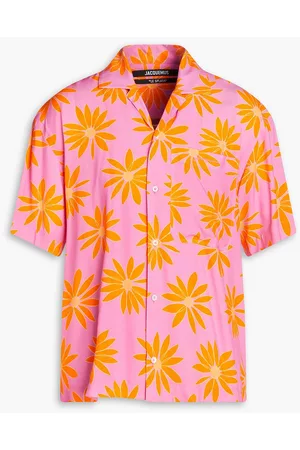 Jacquemus Women Denim Shirts - Jean floral-print woven shirt - - IT 50