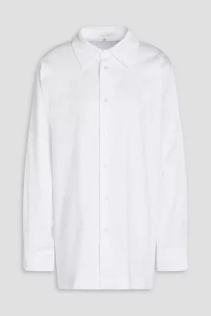 ‎Eskandar‎ Women Twill Shirts - Cotton-twill shirt - - 00