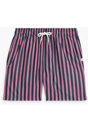 DEREK ROSE Women Swim Shorts - Bali mid-length striped swim shorts - Blue - L
