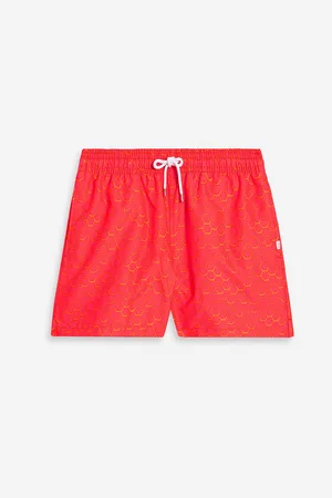 DEREK ROSE Women Swim Shorts - Aruba mid-length printed swim shorts - Orange - L