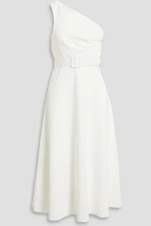 Badgley Mischka One-shoulder scuba midi dress - - US 8