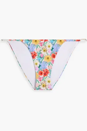 ONIA Floral-print low-rise bikini briefs - Pink - L
