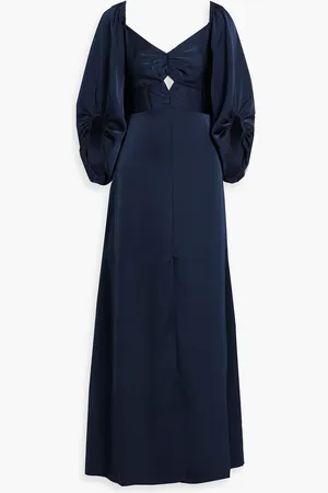 Sachin & Babi Angelina cutout satin gown - Blue - US 8