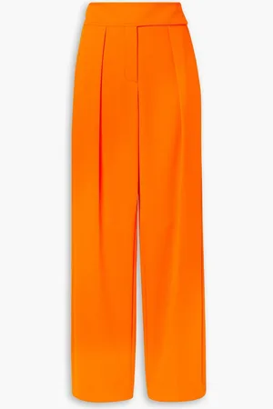Christopher John Rogers Neon crepe tapered pants - - US 6