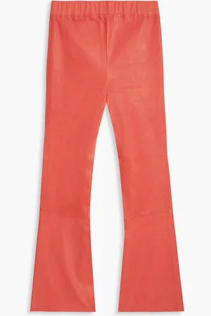 Leather Pants - Orange - women - 17 products | FASHIOLA.com
