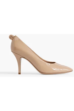 Salvatore Ferragamo Women's AVOLA85 Patent Leather High Heel Pumps Shoes