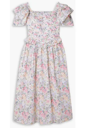 BATSHEVA + Laura Ashley Welsh ruffled floral-print cotton-poplin dress