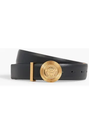 Versace White Leather Medusa Belt 105CM