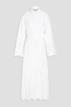 Elie cotton-poplin midi shirt dress