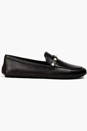 Stuart Weitzman Allpearls embellished leather loafers - - EU 41.5