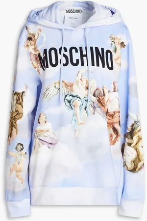 MOSCHINO SEASONAL TEDDY BEAR - Hoodie - fantasy print beige/beige 