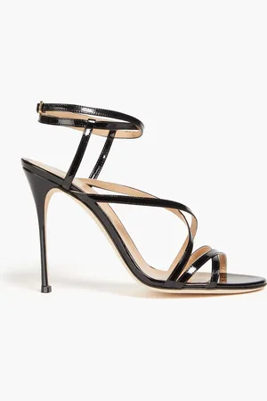 Sergio Rossi Bon Ton patent-leather sandals - - EU 39.5