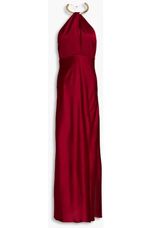 Ambra Halter Neck Gown with Necklace