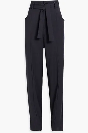 Marant Etoile Vittoria Prince of Wales checked wool tapered pants - Blue - FR 36