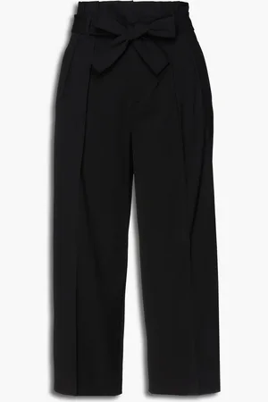 Le Tomboy cropped distressed cotton-twill straight-leg pants