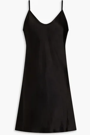ENZA COSTA Satin-crepe mini slip dress - - 2