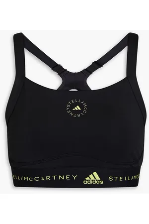 adidas Running Own The Run color block high support sports bra in