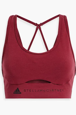 adidas by Stella McCartney - True Pace High Support Sports Bra in Bitter  Chocolate/Lilac at Nordstrom