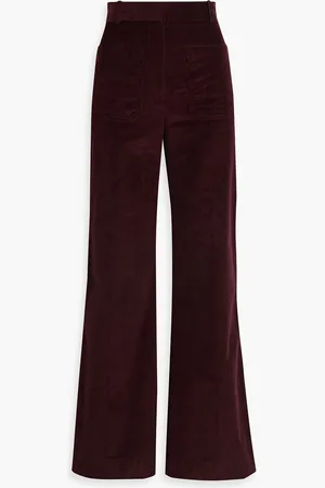 Wide Leg & Flared Pants in the color red for Women on sale