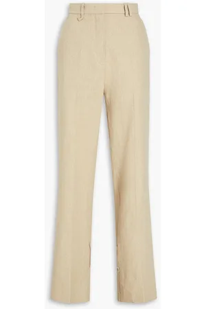 Straight & Fringe Pants - linen - women - 109 products