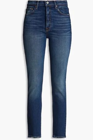 GRLFRND Karolina high-rise slim-leg jeans - Blue - 30
