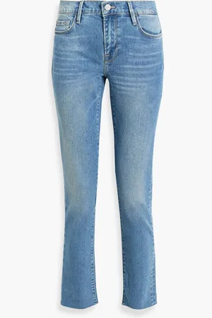 Frame Le Garcon mid-rise slim-leg jeans - Blue - 23