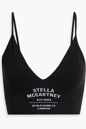 STELLA MCCARTNEY Stretch-cotton jersey balconette bra
