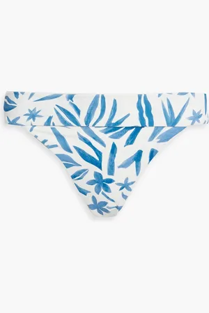 ONIA Karina printed mid-rise bikini briefs - - XS