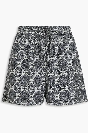 Solid The Charlie printed satin shorts - - L