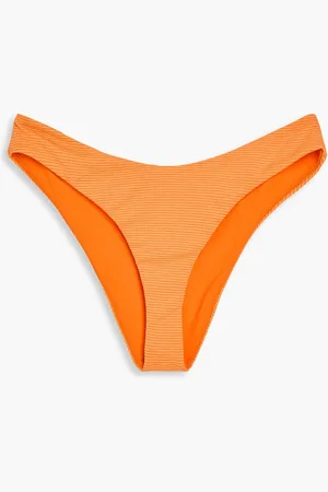 Mara Hoffman Cece ribbed low-rise bikini briefs - - S