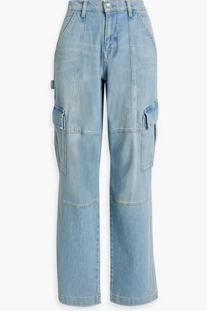 Simkhai Axelle faded high-rise straight-leg jeans - Blue - 31