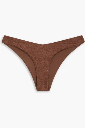 ONIA Metallic stretch-jersey low-rise bikini briefs - - M