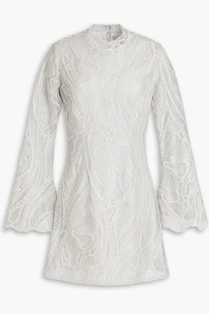 Simkhai Joy embroidered tulle mini dress - Metallic - US 12