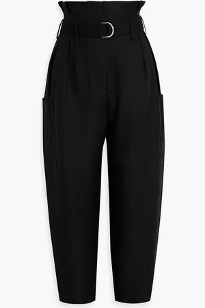 IRO Masit cropped linen-blend tapered pants - - FR 42