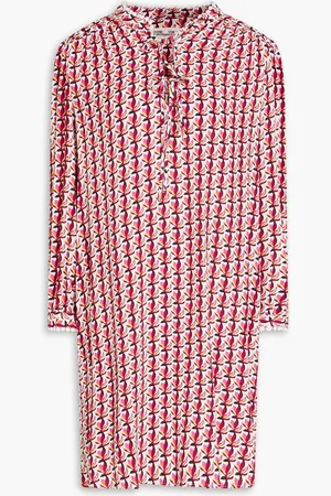 Diane von Furstenberg Prudence printed crepe mini dress - - L