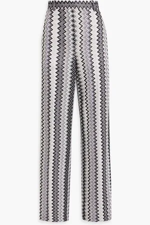 Missoni Metallic crochet-knit straight-leg pants - Metallic - IT 42