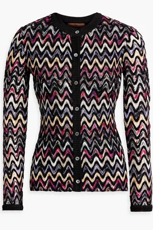 Missoni chevron cardi-coat - Pink