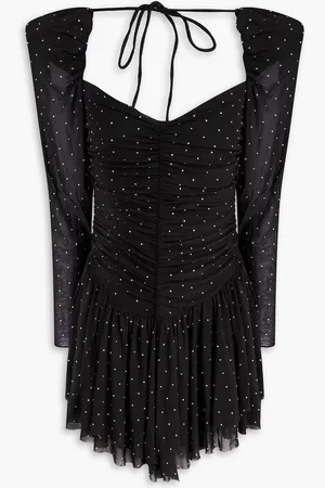ROTATE Crystal-embellished tulle mini dress - - DE 42
