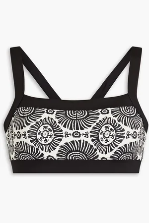 Solid The Scottie printed bikini top - - XL