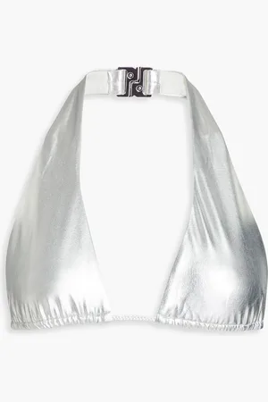 Solid The Nani metallic triangle bikini top - Metallic - S