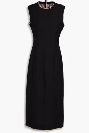 Thom Browne Bead-embellished wool midi dress - - IT 38