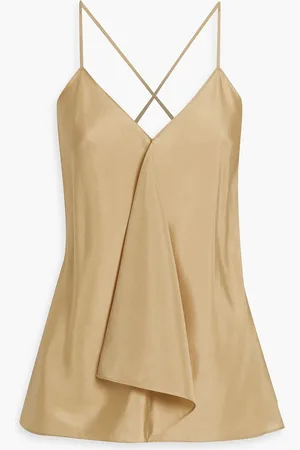 Joseph Priestley draped silk-habotai camisole - Neutral - FR 38